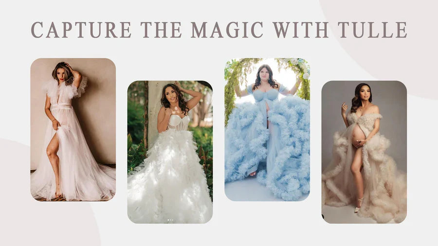 Tulle Dress Magic: Transform Your Maternity, Engagement, or Portrait Shoot
