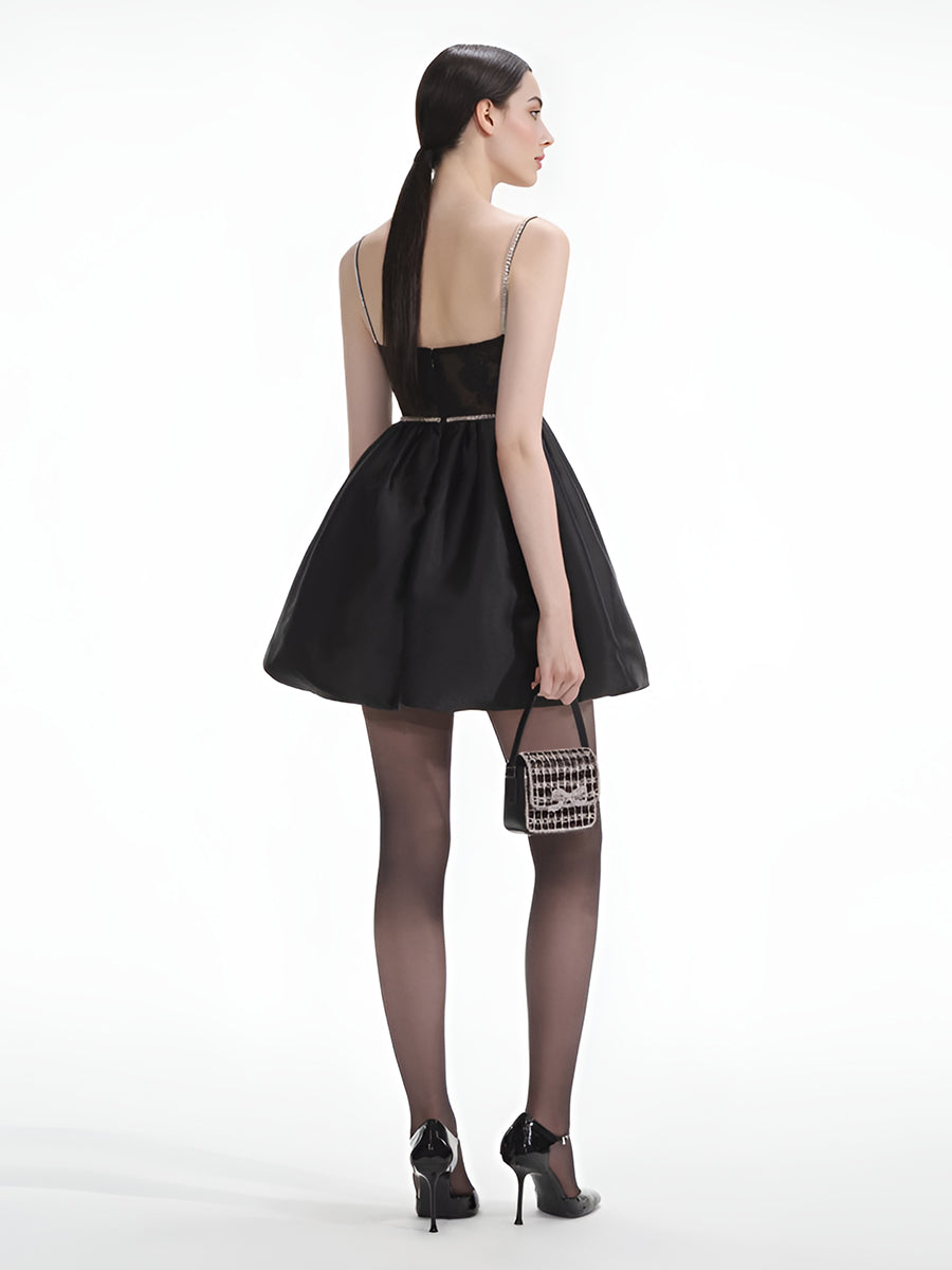 A-Linie Schwarzes Cocktailkleid Damen 2025 Elegantes Partykleid Schwarzes Mini-Sommerkleid Vestidos 