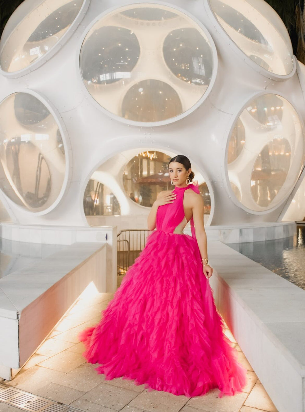 wedding dress with color
