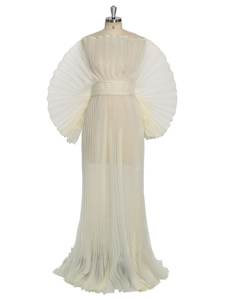 Modisches Umstandskleid aus Organza mit Plissee für Fotoshootings, Kleid für Schwangerschafts-Fotoshootings, YW230726 