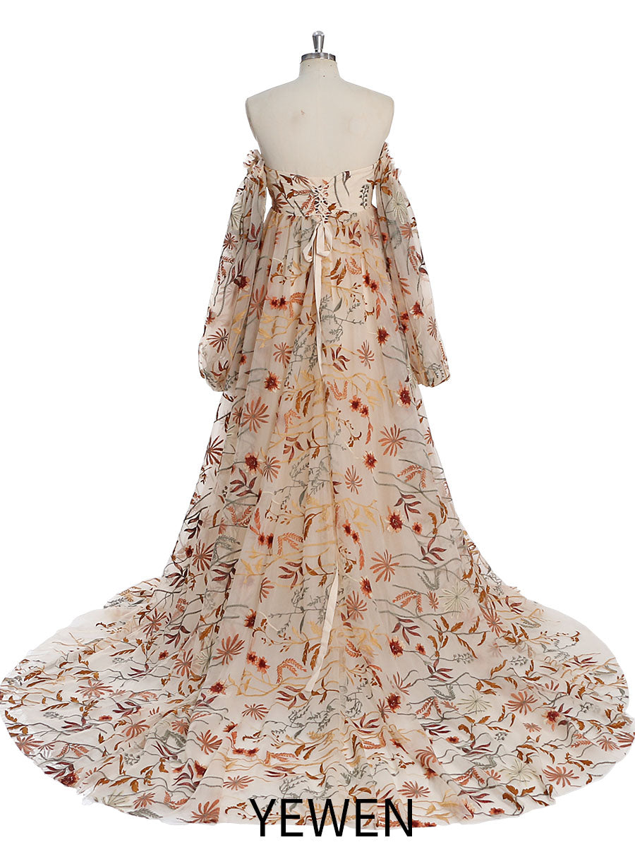 wedding dresses with color
