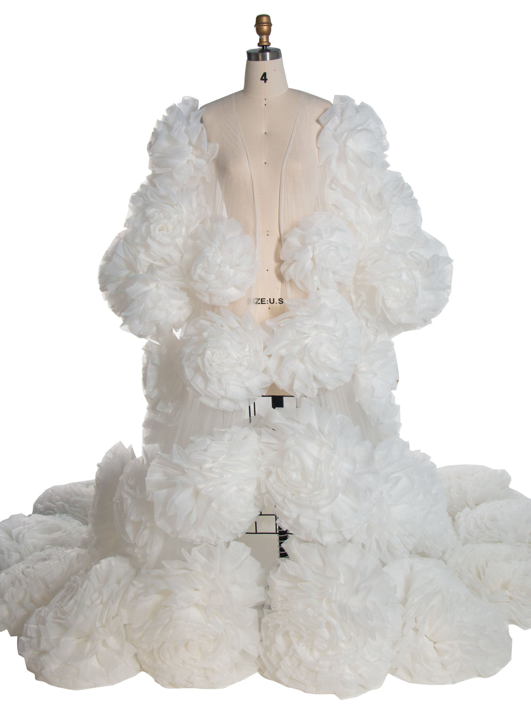 Handgemachter Blumenumhang mit Futterkleid Fotoshooting Outfit Hochzeitsumhang YW240005 