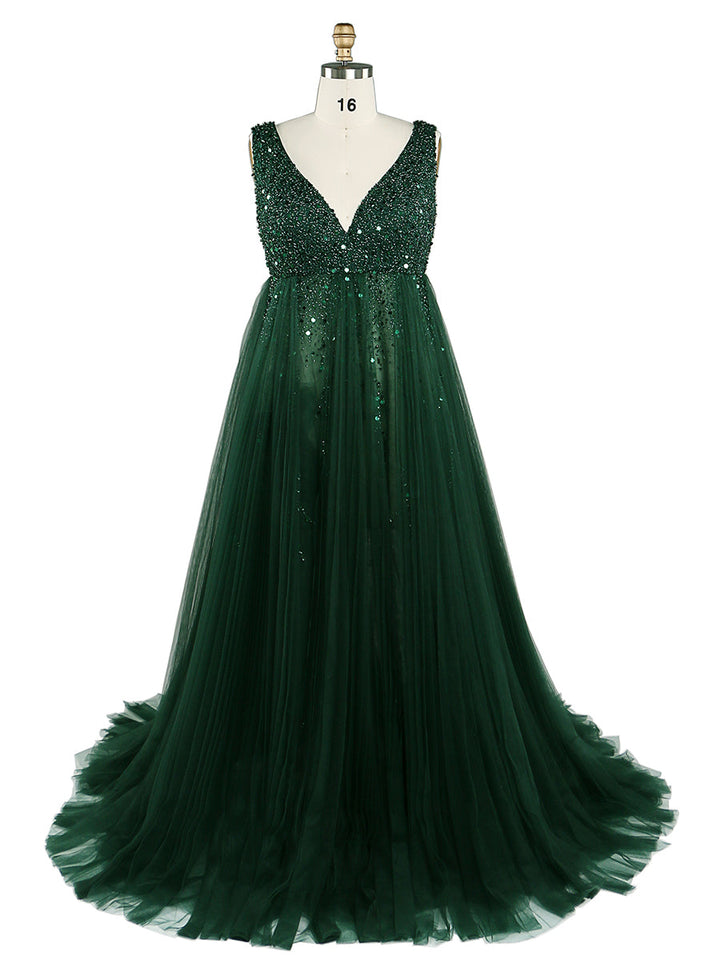 Silbernes Abendkleid aus Tüll mit Perlenbesatz, Umstandskleid für Fotoshootings, Schnürung hinten, Schwangerschaftsfotografie, Robe, Babypartykleid 