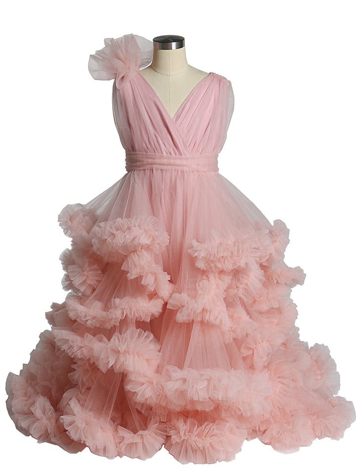 Wolke Rüschen Kleine Blumenmädchenkleider für Hochzeiten Babyparty Kinderbilder Kleid Kinder Fotoshooting Babyparty YE8017 
