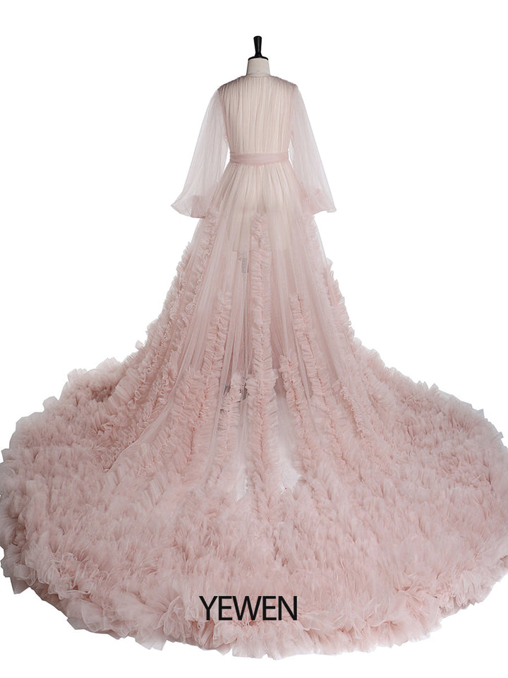 blush color dress for wedding
