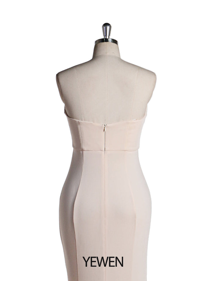 Cremefarbene Brautkleider in Übergröße, Meerjungfrau-Brautkleid, Brautkleid, Stretchstoff, elastischer Gürtel, Umstandsfotografiekleid 