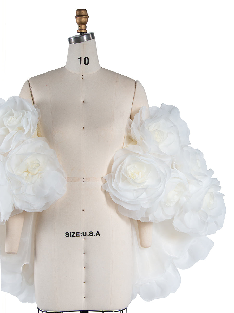 3d Flower Cape Personalized Cape for Women Elegant Wedding Cover Up Maternity Dress Photo Shoot YW250011