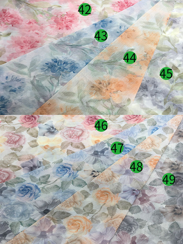 Sommer Chiffon Print Umstandskleid für Foto-Shooting Fotografie Frau Maxi Gwon YW230317-1