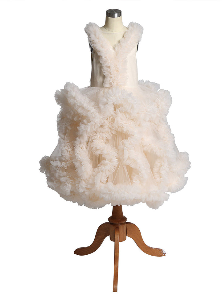 Cloud Little Flower Girls Kleider für Mutterschaft Fotoshooting Babyparty YE8011 