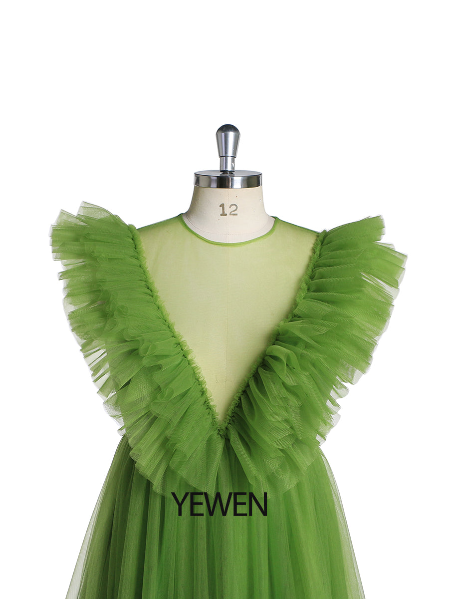 Ärmelloses Maxi-Umstandskleid, plissiert, rückenfrei, Ballkleid, Partykleid 