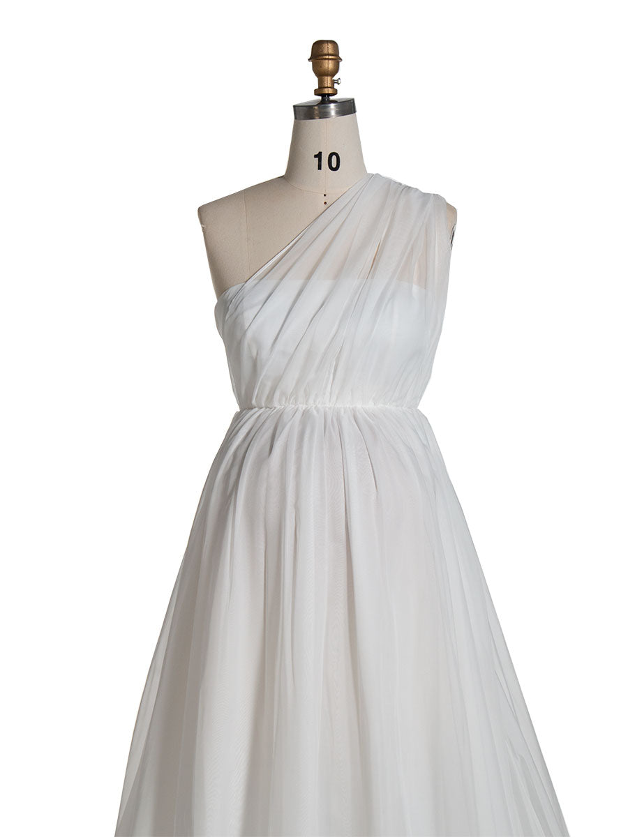 Seidenchiffon-Umstands-Fotoshooting-Kleid, Umstands-Brautkleid YW240109 