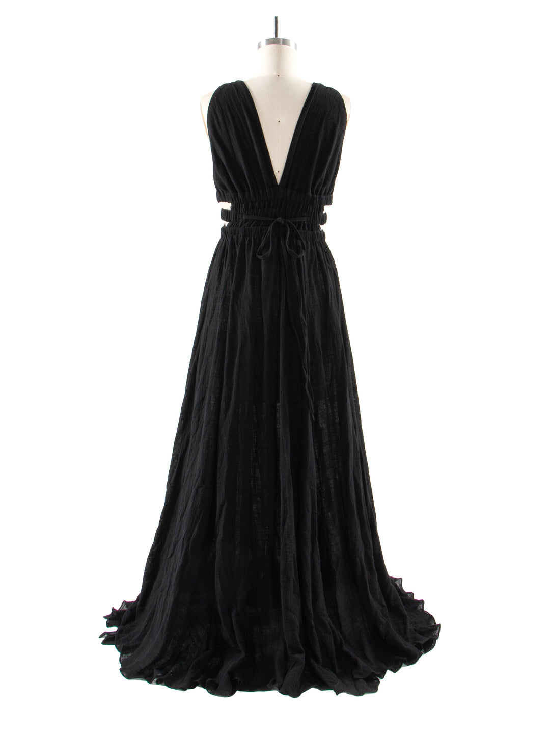 V-Ausschnitt Kleid mit elastischer Taille und Seitenschlitz für Fotoshootings, YW221118