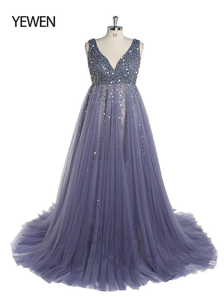 Silbernes Abendkleid aus Tüll mit Perlenbesatz, Umstandskleid für Fotoshootings, Schnürung hinten, Schwangerschaftsfotografie, Robe, Babypartykleid 