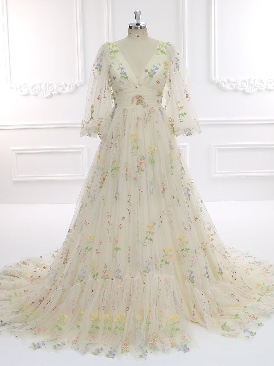 champagne color wedding dress
