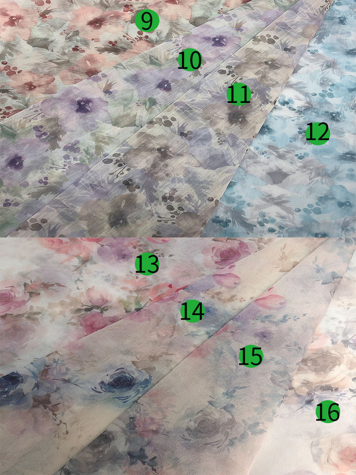 Sommer Chiffon Print Umstandskleid für Foto-Shooting Fotografie Frau Maxi Gwon YW230317-1