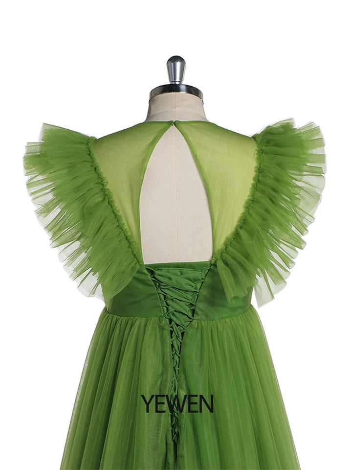 Ärmelloses Maxi-Umstandskleid, plissiert, rückenfrei, Ballkleid, Partykleid 