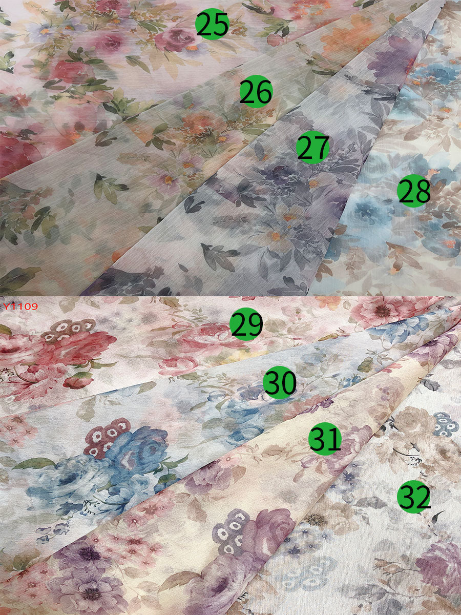 Sommer Chiffon Print Umstandskleid für Foto-Shooting Fotografie Frau Maxi Gwon YW230317-1