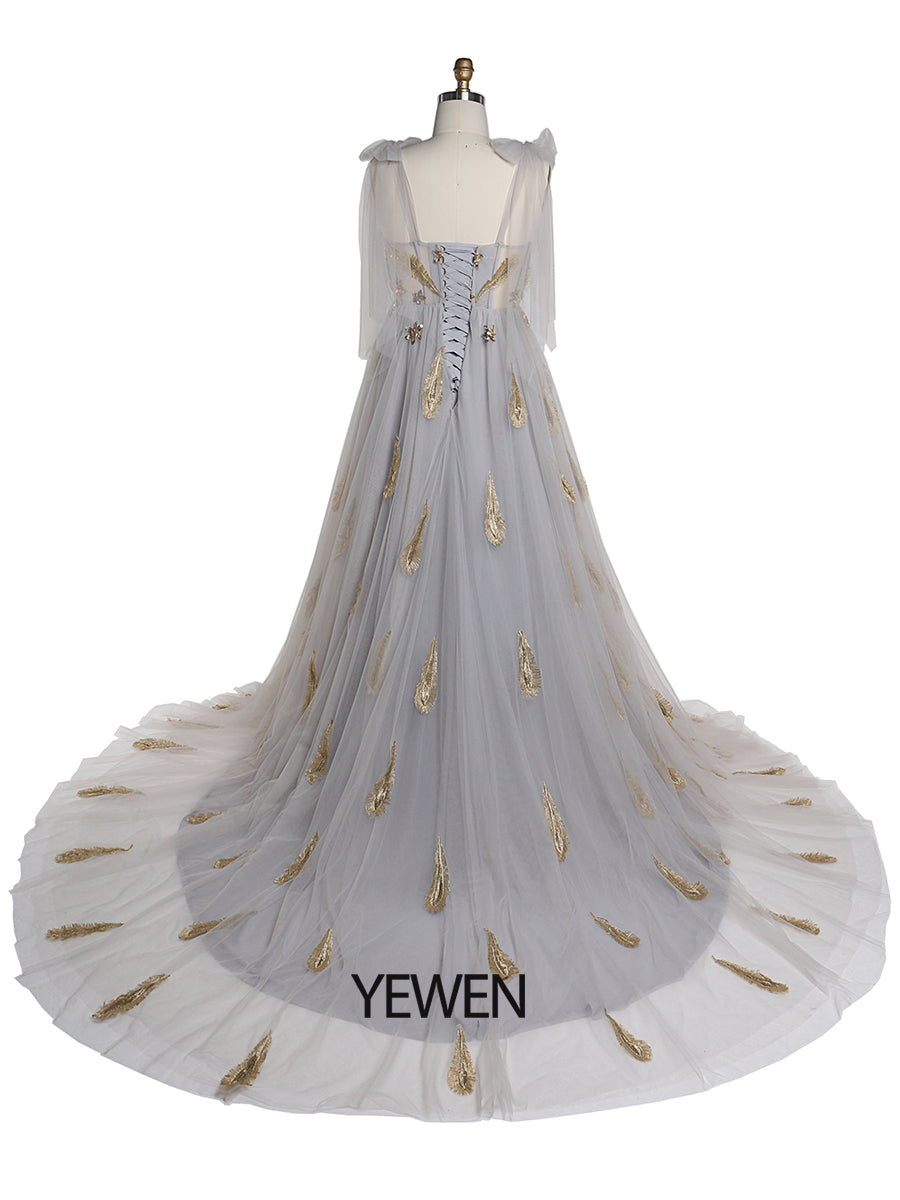 Ärmelloses, langes, formelles Ballkleid mit Pailletten und Applikationen, Fotografie-Kleid, YEWEN YW220209 