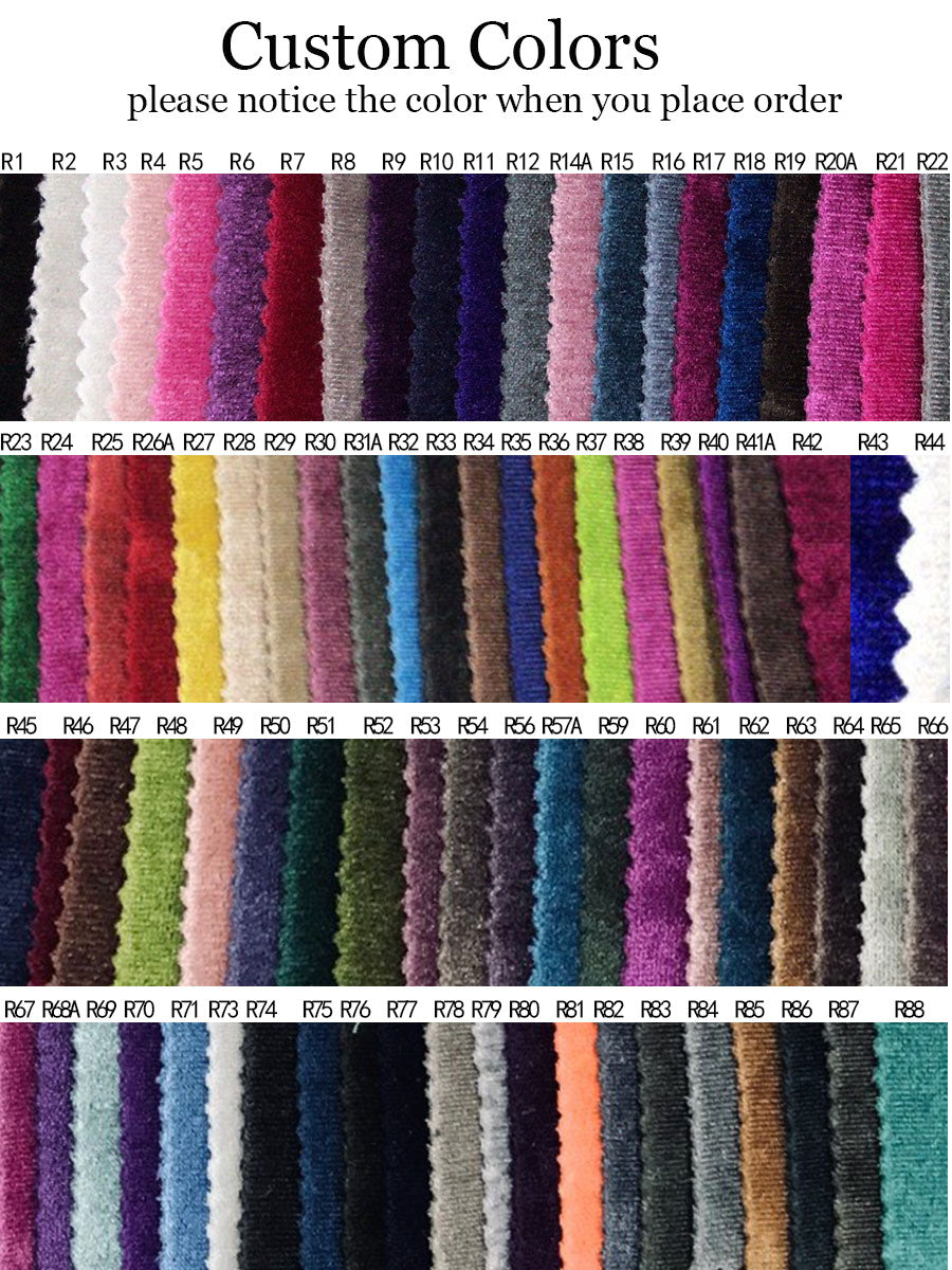 Samtkleid mit V-Ausschnitt, elastischer Taille und Seitenschlitz, langes Fotoshooting-Kleid YD21827 