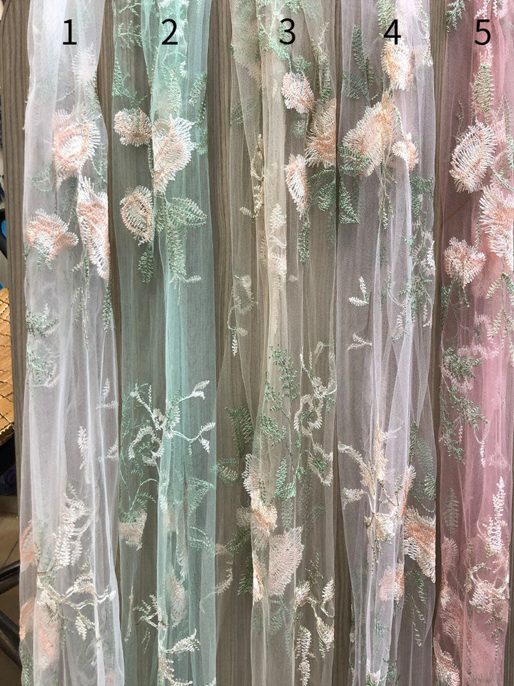 Boho Chic,  Elegance Embroidery Lace , Tulle Photography Dress