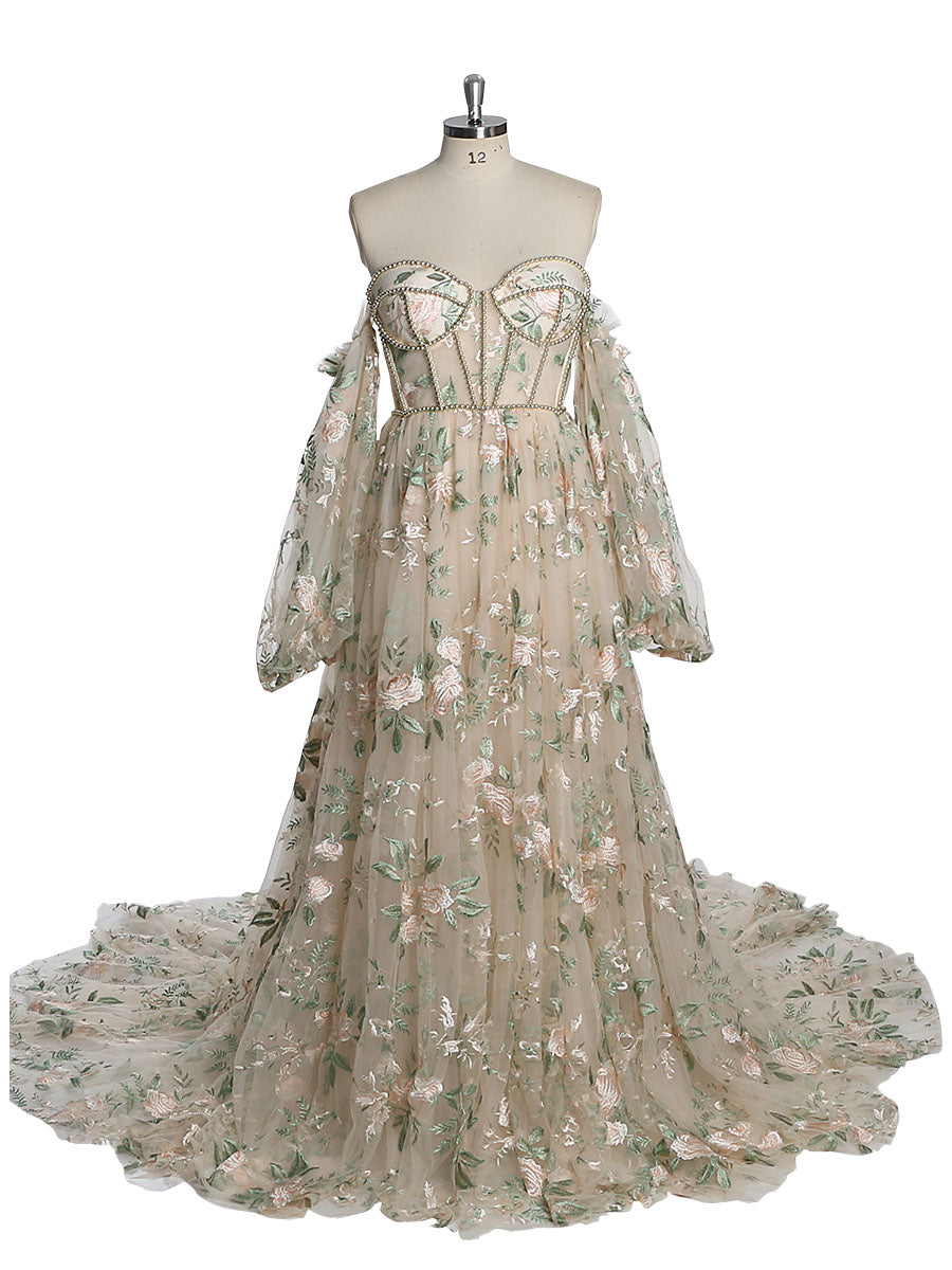 cream colored wedding dresses
