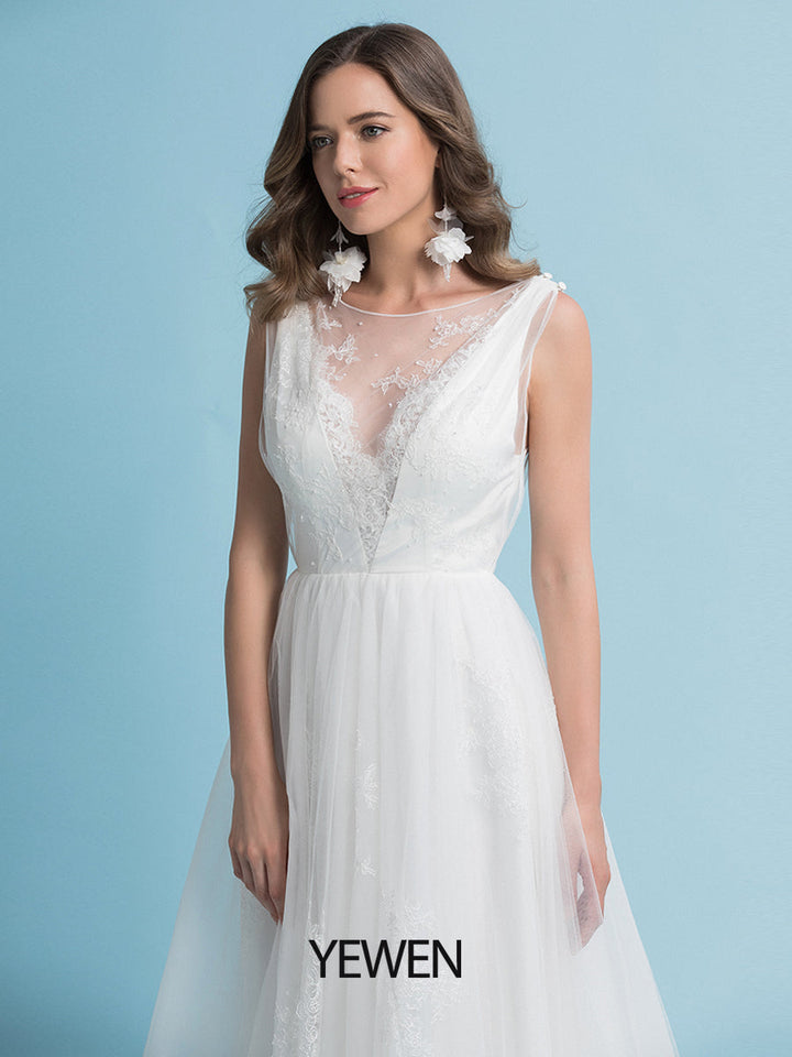 Bohemian Chic Brautkleider für Strand Verlobung Rustikale Hochzeit 