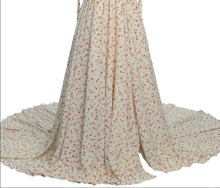 Long Sleeves , Elastic Back Waist , Woman Maxi Dress, Photoshoot Dresses for Ladies