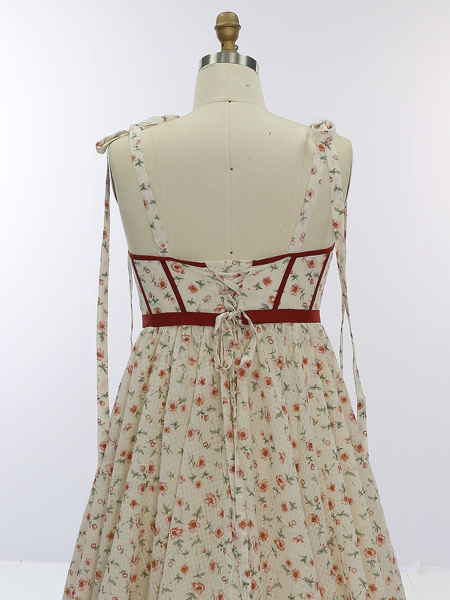Umstandskleid aus Chiffon mit Blumenmuster und hoher Taille für Fotoshootings YW231032-1 