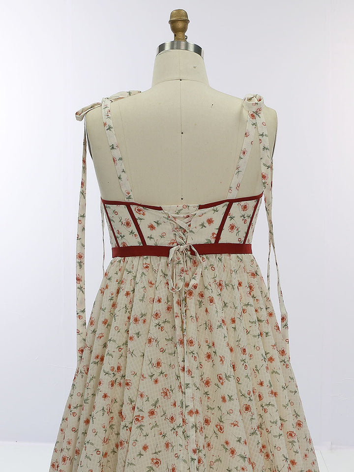 Umstandskleid aus Chiffon mit Blumenmuster und hoher Taille für Fotoshootings YW231032-1 