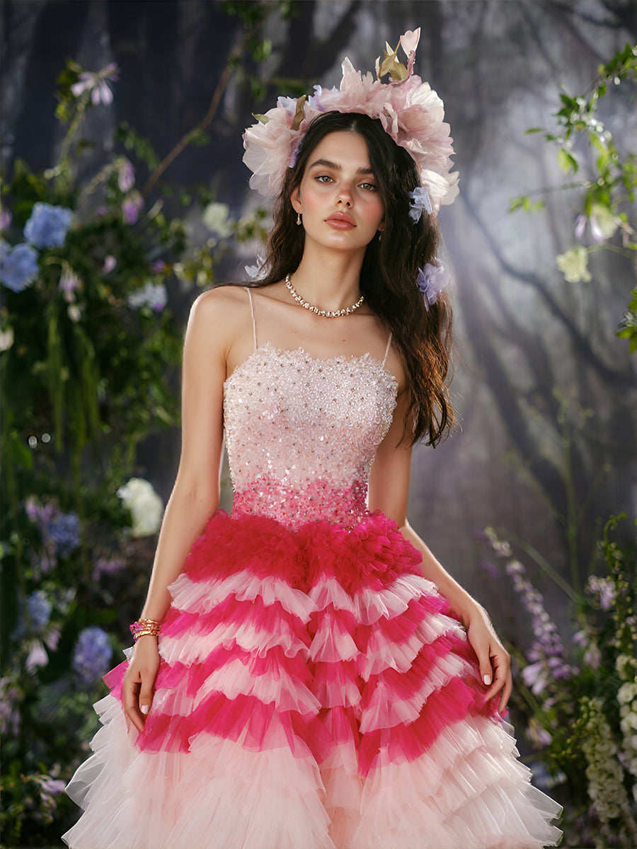 Elegantes farbiges Brautkleid Stilvolles Quinceanera-Kleid für Frauen 
