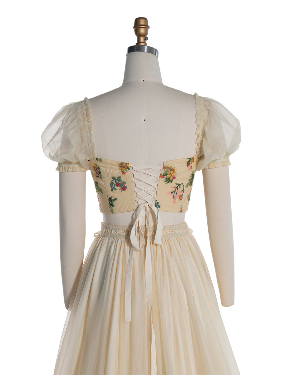 2-teiliges Set Boho Maxikleid Fotoshooting-Kleider YW240035 
