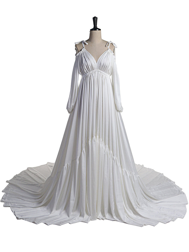 Sexy schulterfreies Umstandsabendkleid, lang, für schwangere Frauen, schickes Schwangerschaftskleid, elegantes Maxikleid für Fotoshootings, DY21721 