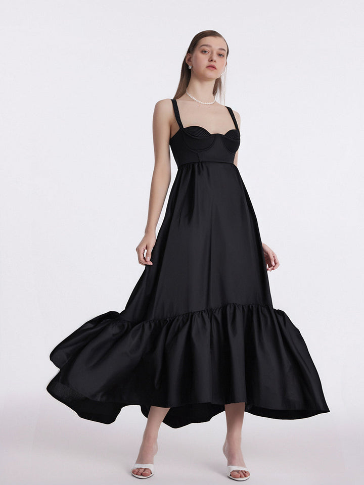 Mode Elegante Party Abendkleider Für Frauen 2025 Neue Sommer Ärmelloses Schwarzes Partykleid 