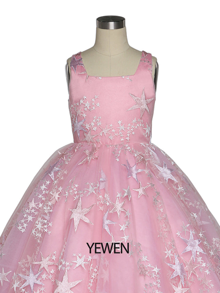 Rosa Tüll Prinzessin Mädchen Partykleider für Hochzeiten Geburtstage Kinder Fotoshooting Kleid Babyparty Kleider YEWEN YW211231 