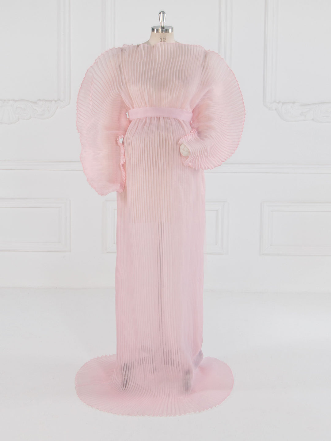 Modisches, plissiertes Organza-Umstandskleid für Fotoshootings, Kleid für Schwangerschaft, Fotoshooting, Babyparty-Kleid YW240006