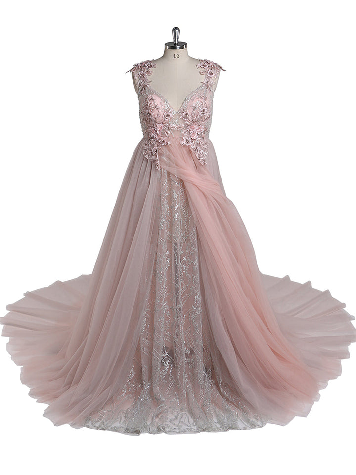 Elegantes Abendkleid mit Spitze und Blumenperlen, Umstandskleid für Fotoshootings, Rückenschnürung, Schwangerschaftsfotografie, Robe, Babypartykleid 