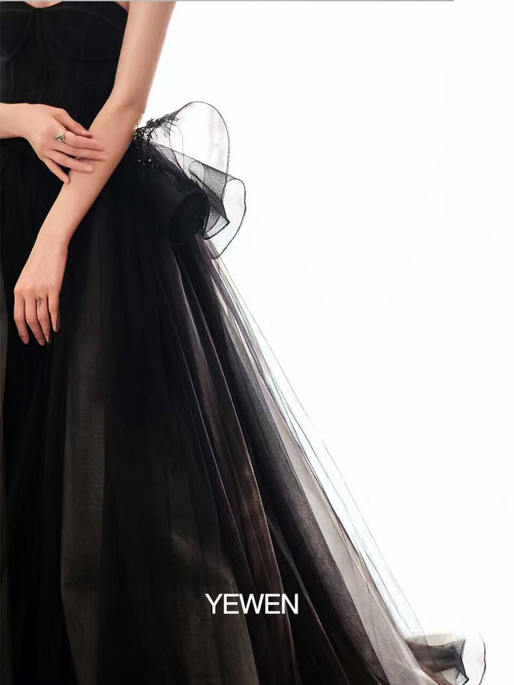 black colored wedding dresses
