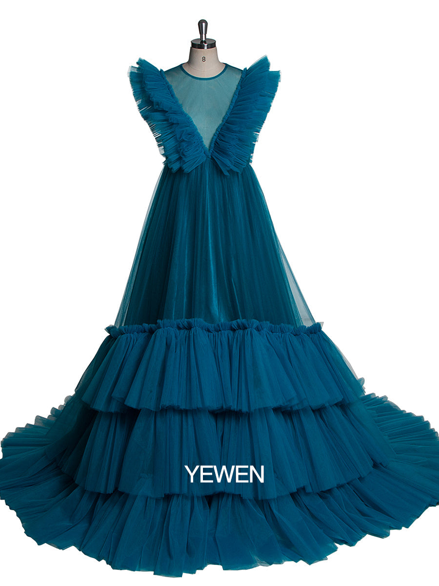Ärmelloses Maxi-Umstandskleid, plissiert, rückenfrei, Ballkleid, Partykleid 