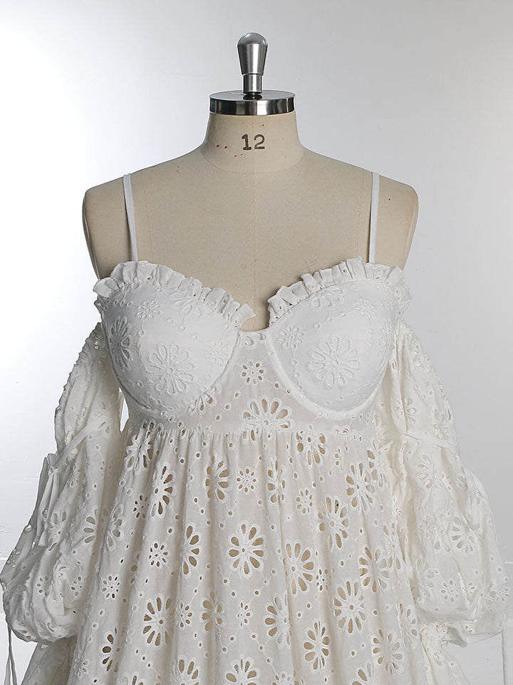 Boho Damenkleid mit langen abnehmbaren Ärmeln, Maxikleid für Fotoshootings, Strandhochzeitskleid YW230314