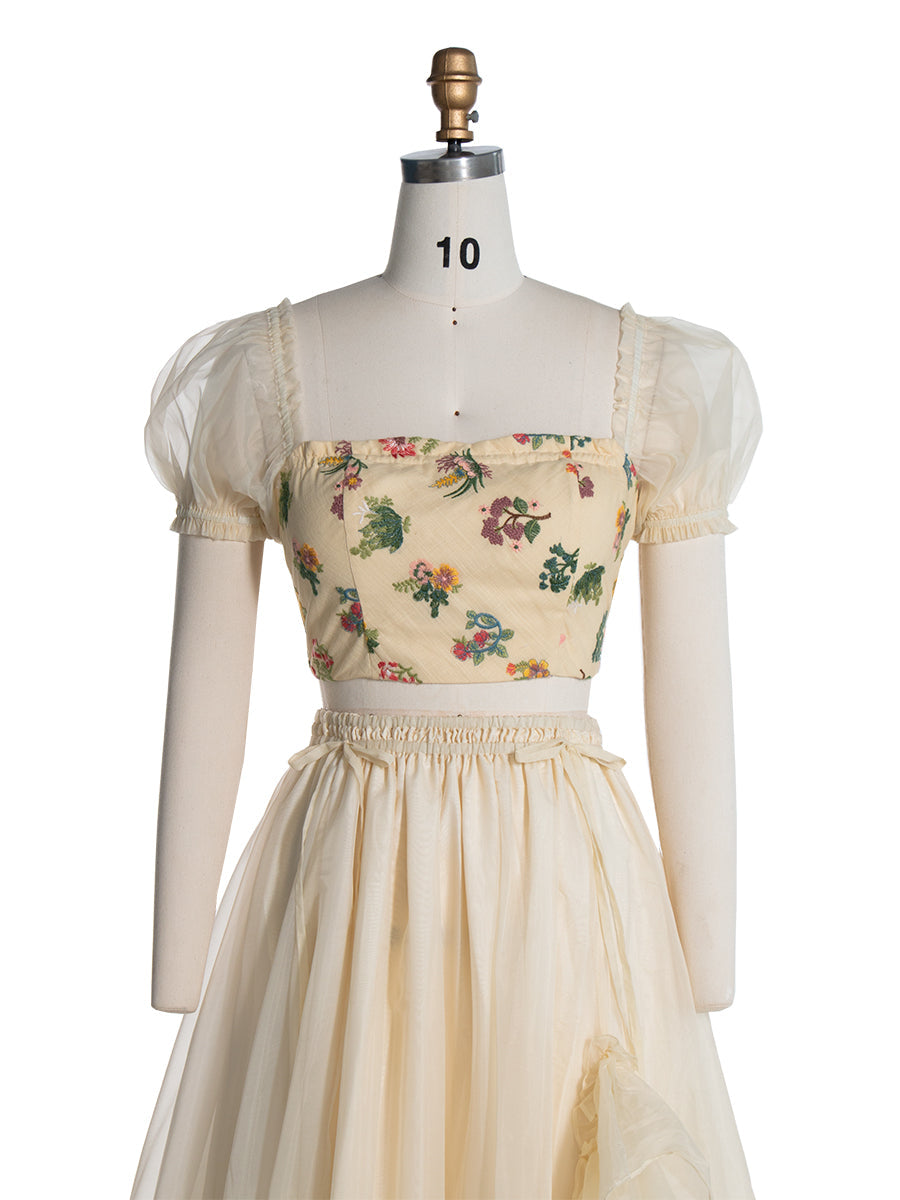 2-teiliges Set Boho Maxikleid Fotoshooting-Kleider YW240035 