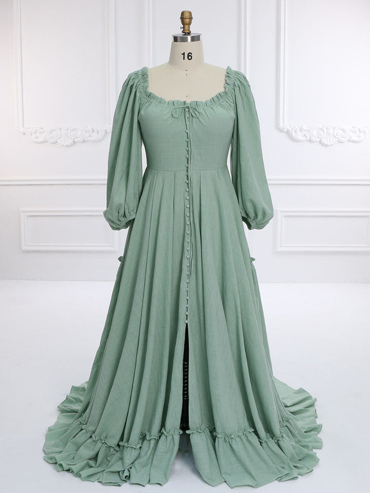 Neues Maxikleid mit Knöpfen, Boho-Strandkleid für Fotoshootings, ausgefallene Fotografie-Requisiten, YW231149