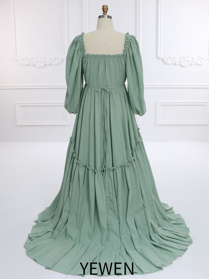 Neues Maxikleid mit Knöpfen, Boho-Strandkleid für Fotoshootings, ausgefallene Fotografie-Requisiten, YW231149