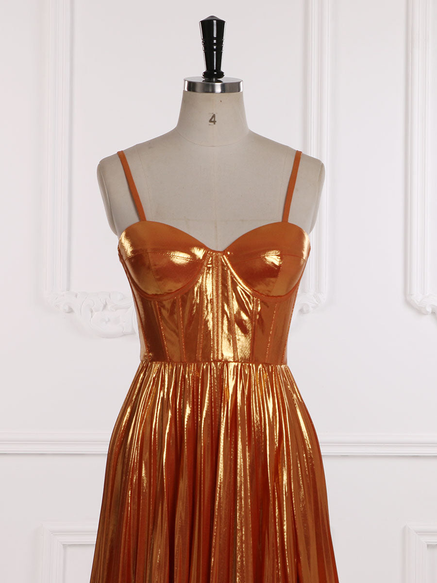 Maxikleid für Damen für Partys, sexy Seitenschlitz, verstellbare Träger, Ballkleid, Fotoshooting, YW231154 