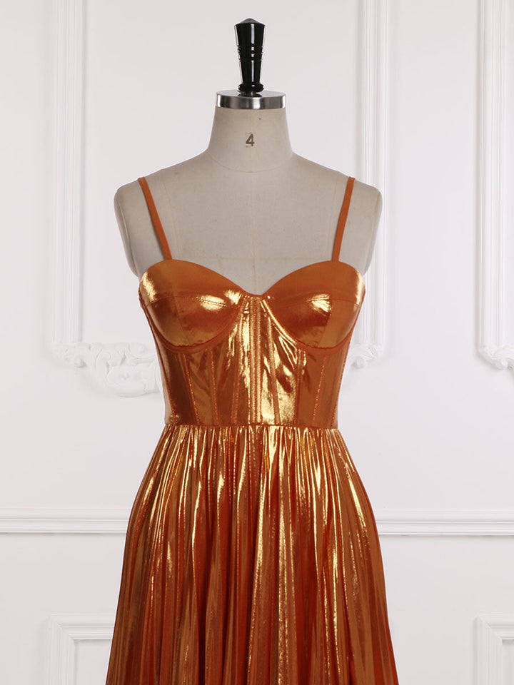 Maxikleid für Damen für Partys, sexy Seitenschlitz, verstellbare Träger, Ballkleid, Fotoshooting, YW231154 