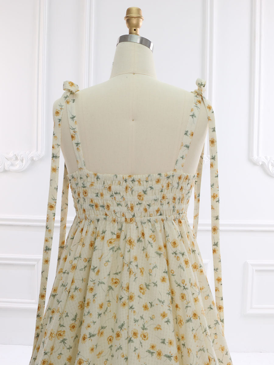 Umstandskleid aus Chiffon mit Blumenmuster und hoher Taille für Fotoshootings, elastischer Rücken, YW231032-2 