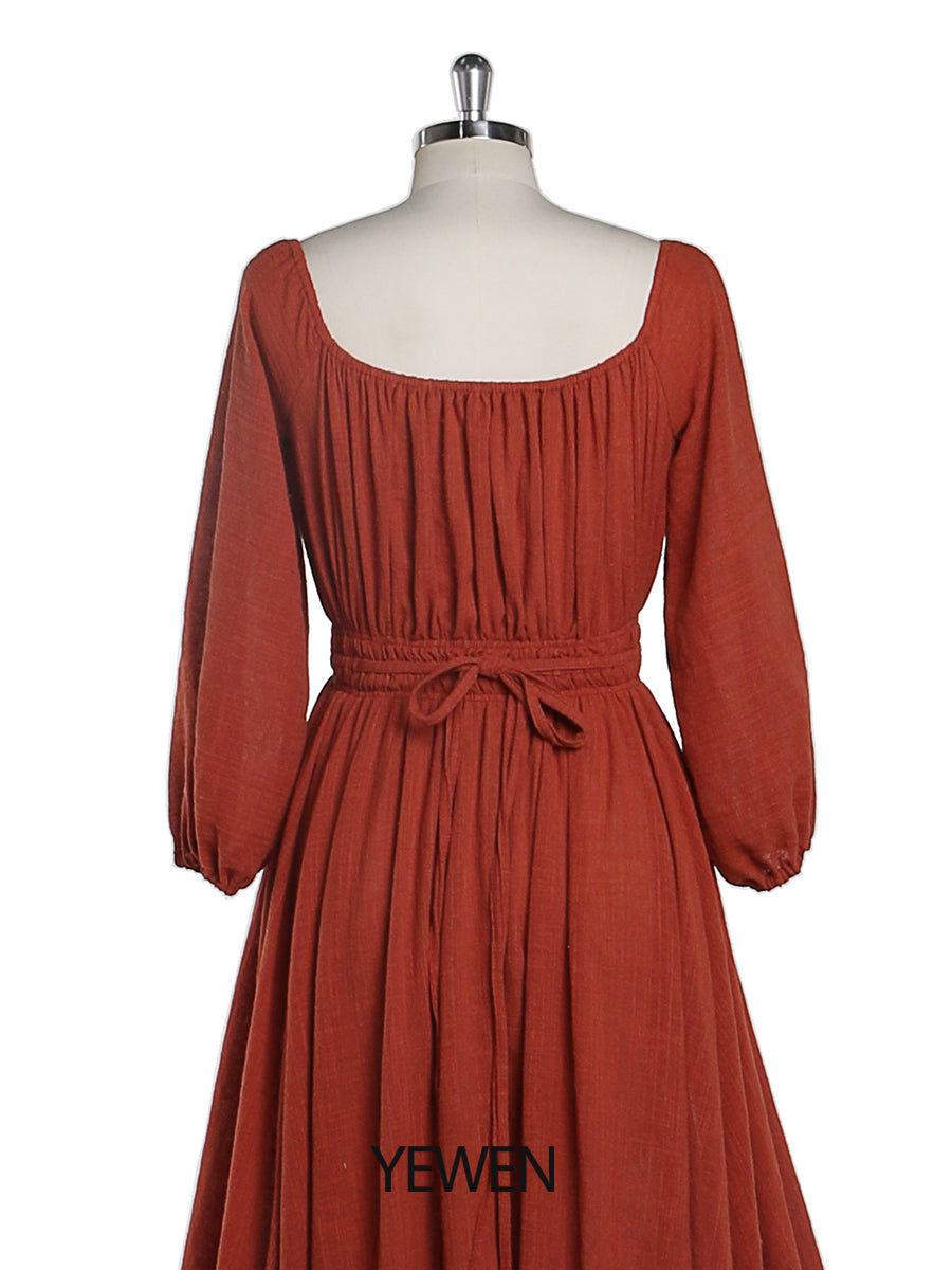 Versandfertig - Schulterfreies Kleid mit langen Ärmeln für die Fotografie, für Schwangere, Babyparty, YD21812