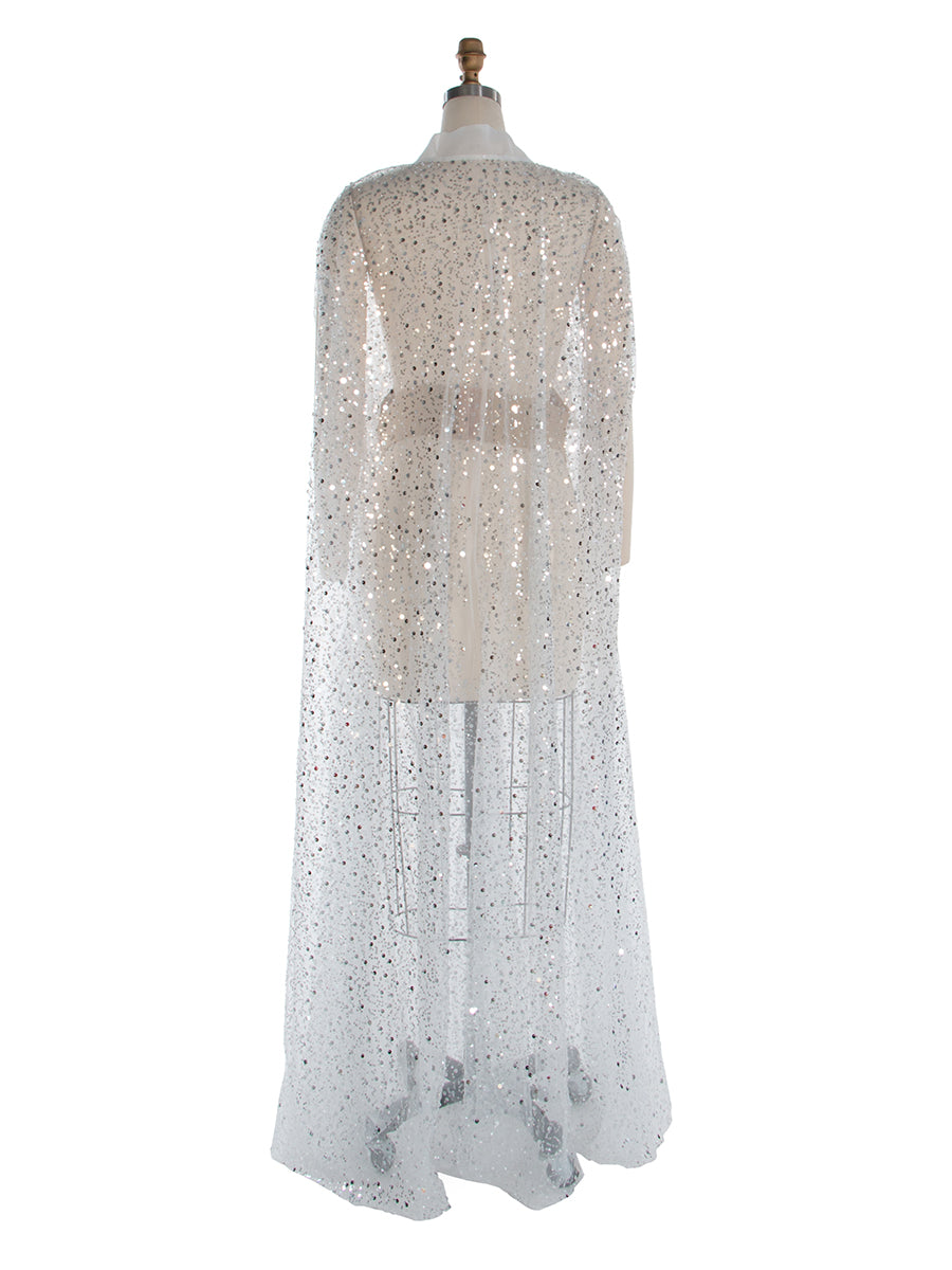 Pailletten mit Perlen Umstandskleid für Fotoshooting Schwangerschaft Babyparty Kleid YW250005 