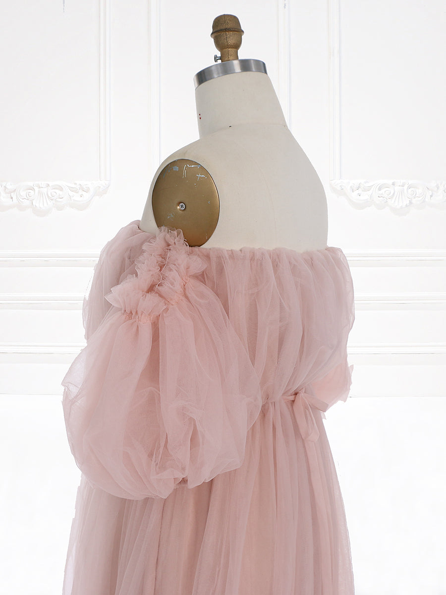 Elegantes schulterfreies Umstandskleid für Fotoshootings, Fotografie-Kleid-Outfits YW231105 