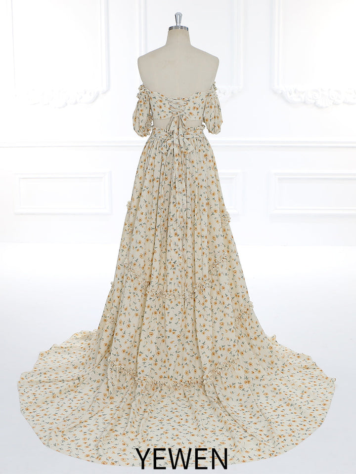 Zweiteiliges Set für Damen, Maxikleid, Taillenanpassung, Fotoshooting-Kleider, Outfits YW231091 