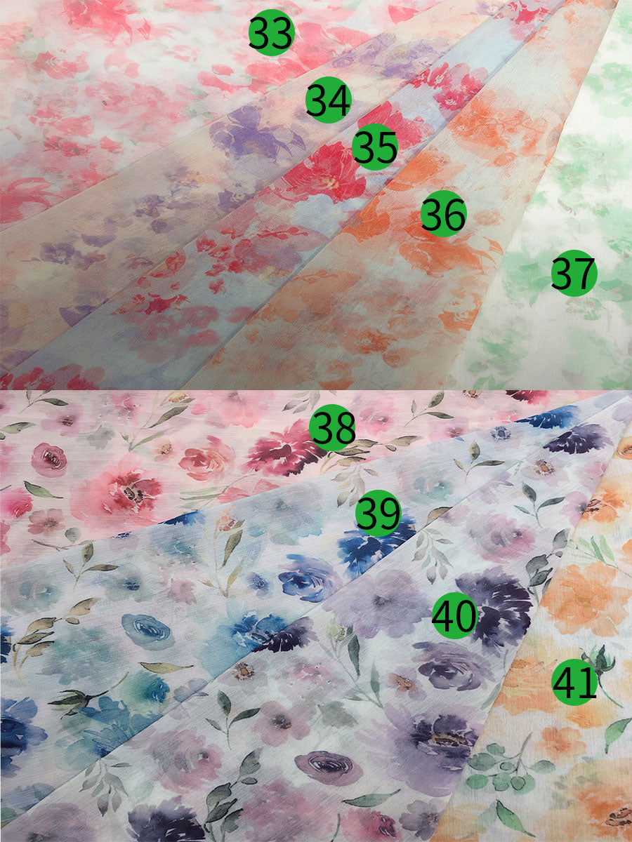 Sommer Chiffon Print Umstandskleid für Foto-Shooting Fotografie Frau Maxi Gwon YW230317-1